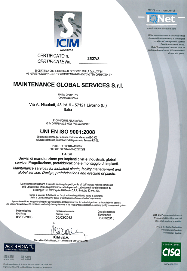 Protetto: Certificato ICIM 2016 – 2018